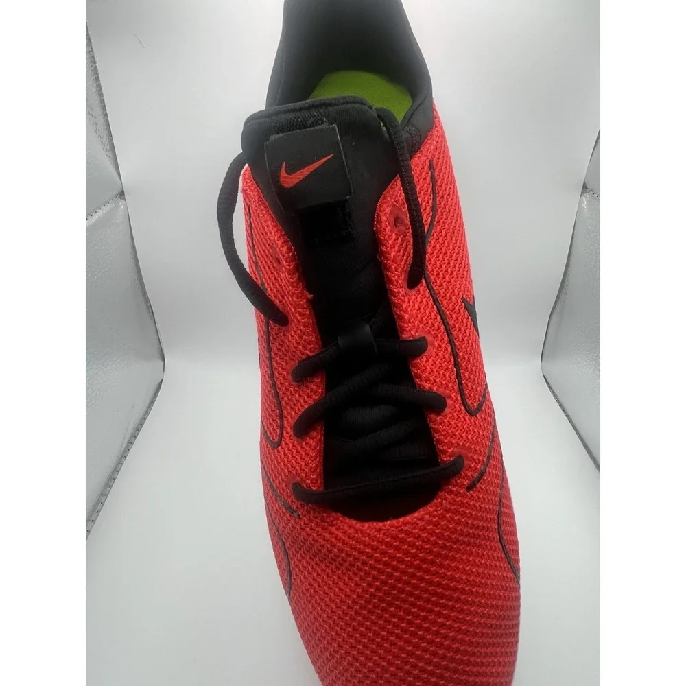 Nike Running Shoes Men 11.5 Red Black Mesh Lightweight Athletic Sneakers (NEW)